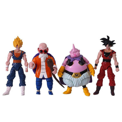 12-18CM Anime Dragon Ball Z Super Saiyan Son Goku Broly Vegeta Anime Action Figure Model Gifts Collectible Figurines for Kids