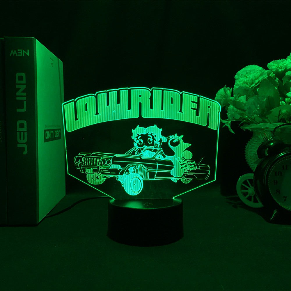 Sports Car 3d Illusion Lamp for Kids Bedroom Decor Nightlight Touch Sensor Atmosphere Birthday Gift Supercar Led Night Light