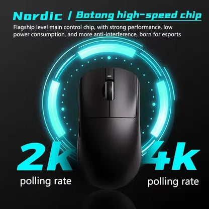 Mouse Gamer ATK VXE Dragonfly R1 E-Sports Longa Duração da Bateria Paw3395 Leve Ergonômico Mouse Bluetooth de Três Modos