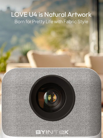 Projetor BYINTEK LOVE U4 4K Smart 1080P Mini Home Theater Vídeo Android WIFI para Smartphone Cinema