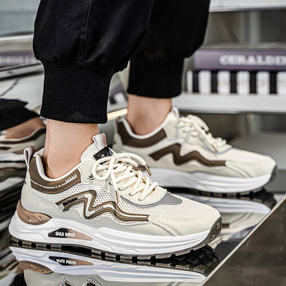 Men's Breathable Running Shoes Anti-skid Athletic Sneakers 2025 Casual Shoes Walking Shoes Lightweight Trendy Casual Sports Shoe