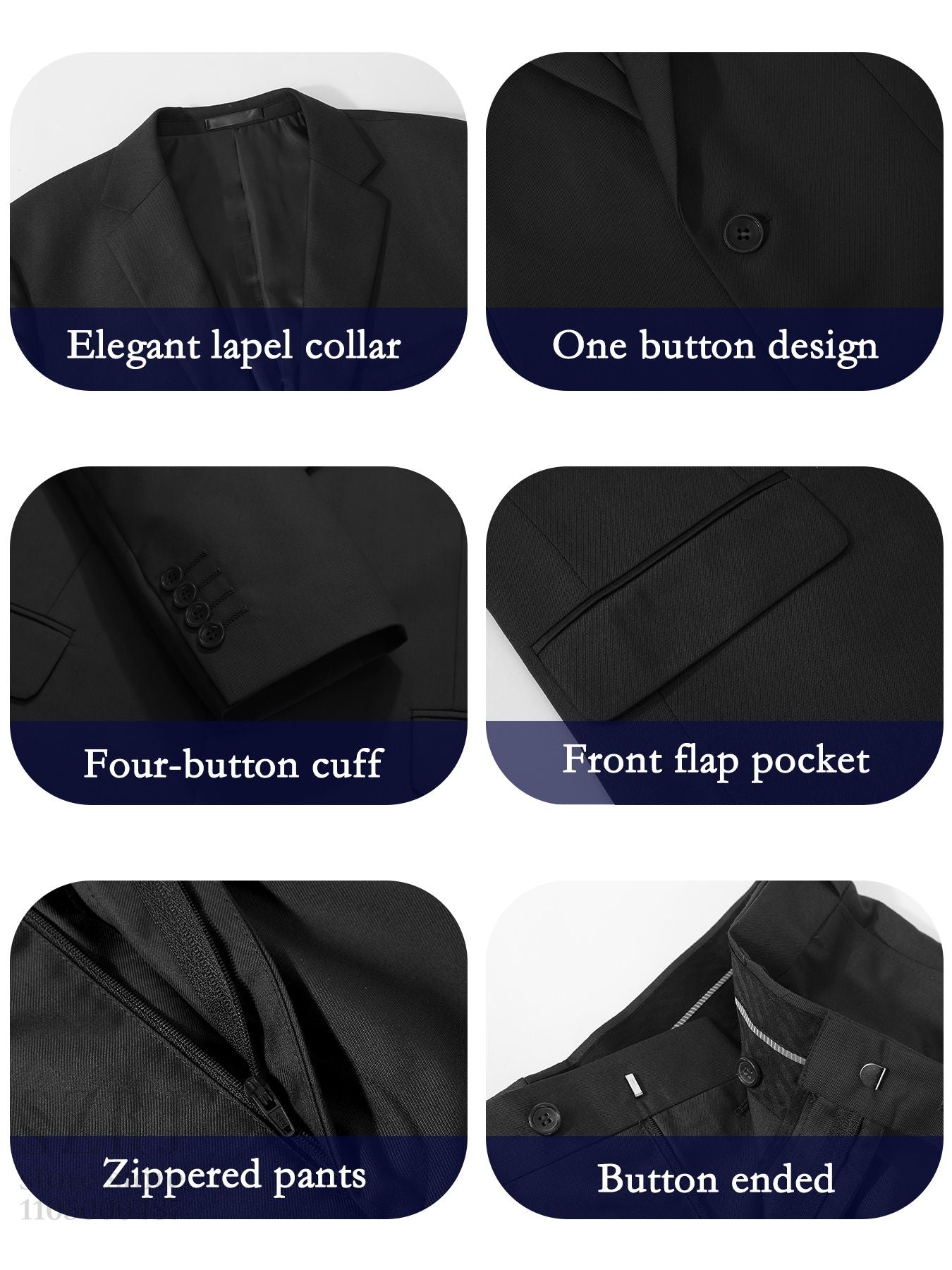 4pcs Classic Business Suit: Blazer, Vest, Pants, Pocket Square - Quality, Comfort, Stylish Lapel | Weddings/Parties/Business