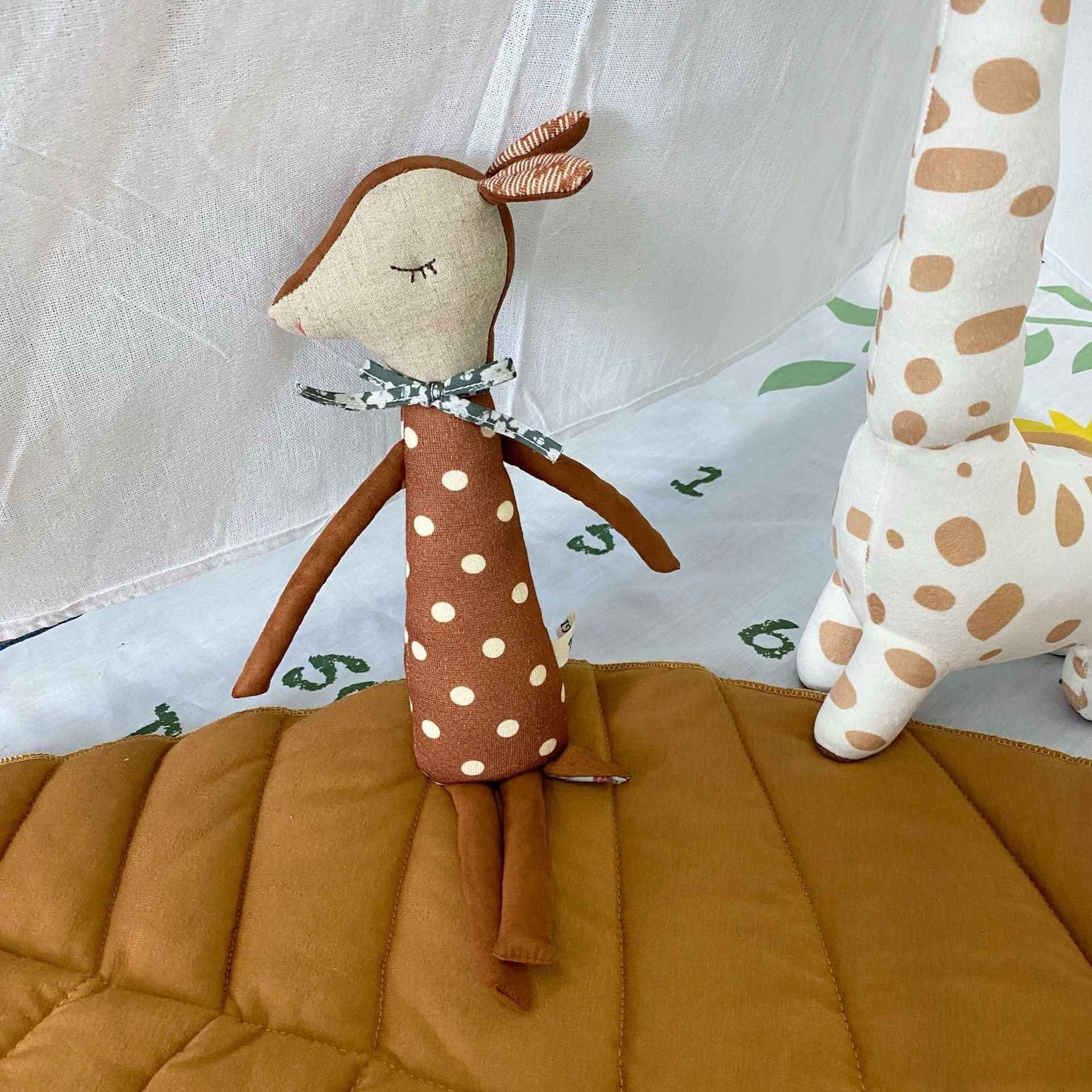Instagram Baby Giraffe Doll Canvas Toy Doll Children's Baby Comfort Doll Comfort Pillow PP Cotton