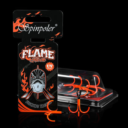 Spinpoler 1/0 2/0 3/0 Anzol UV 2X Forte Ponta Revestida Triplo Garateia Isca Artificial Pesca em Águas Profundas Robalo Lúcio Perca Equipamento