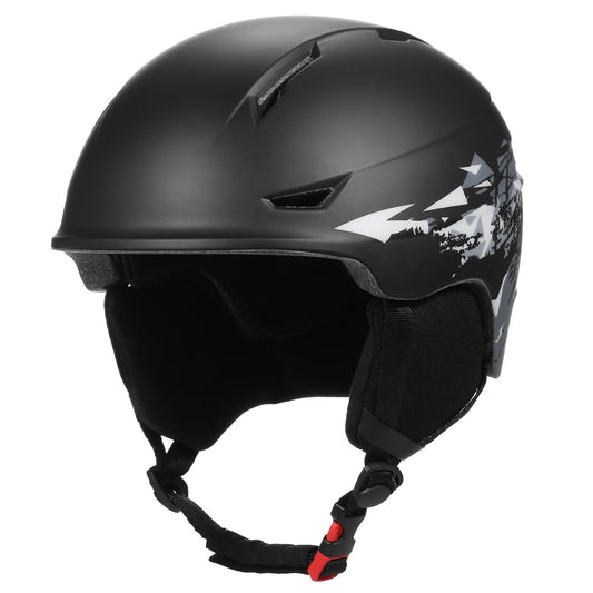 Snowboard Helmet Detachable Earmuff Men Women Safety Skiing Helmet with Goggle Fixed Strap Professional Skiing Snow Sports