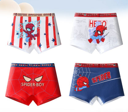 Cueca Boxer Infantil 4 Peças Pokémon para Meninos Algodão Anime U Pouch Bulge Roupa Íntima Desenho Animado Shorts Infantis Fofos Respiráveis Calças Boxer 2-12 Anos