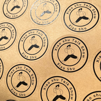 1000PCS Custom Stickers Customize Logo Business Name Thank You Stickers Personalized Packaging Labels Design Your Own Stickers