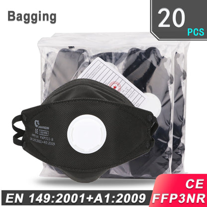 LAIANZHI FFP3 CE Face mask Air valve protective masks pm2.5 masks harmful hygiene mask filter Headwear mouth mask ffp3mask