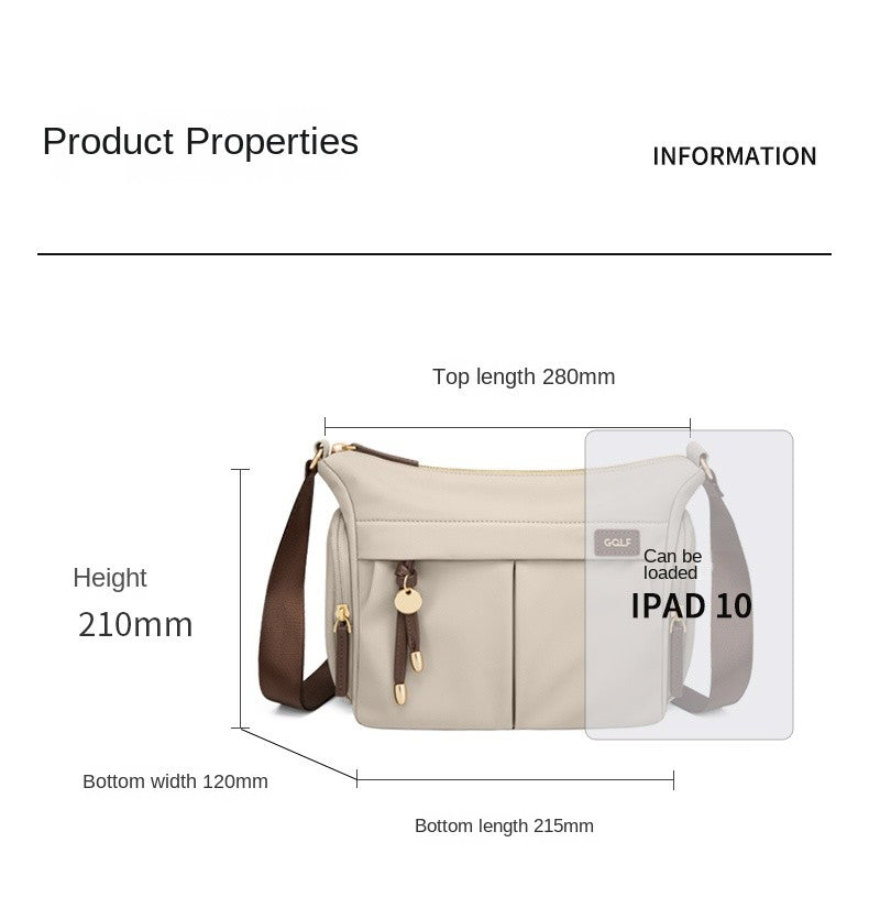 GOLF Crossbody Women's Bag Nylon Shoulder Bag Lady Bucket Mini Cross Body Purse Handbag New Fashion Garden Bag Women shoulder ba