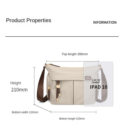 GOLF Crossbody Women's Bag Nylon Shoulder Bag Lady Bucket Mini Cross Body Purse Handbag New Fashion Garden Bag Women shoulder ba