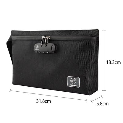 Travel Storage Bag With Password Lock Files Credit Card Certificates Safe Handbag Waterproof Anti-odor Smoking Pipe Storage Bag