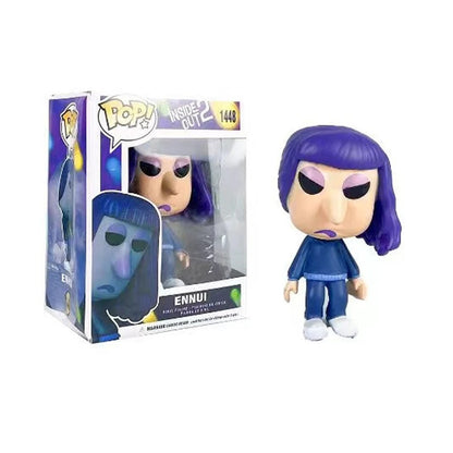 Anime Divertidamente 2 Alegria Ansiedade Raiva Tristeza Nojinho Medo Boneco POP Brinquedos de Ação Filme de Desenho Animado Bonecos de PVC