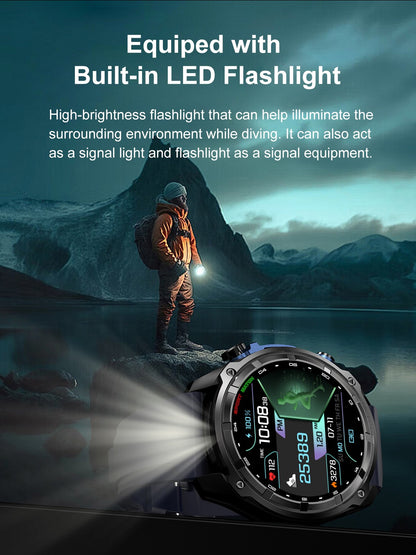 NEW 4GB Memory Video Player Smart Watch AMOLED With GPS Offline Maps Military Sports Smartwatch Men 30m Swim Waterproof Bracelet
