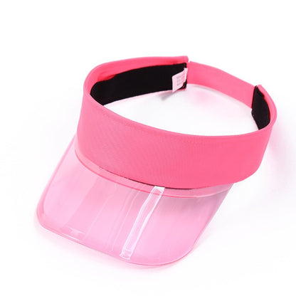 Chapéus de Viseira de Sol para Pais e Filhos, Viseiras de Plástico PVC para Mãe, Filho e Filha, Bonés de Viseira para Esportes ao Ar Livre, Chapéu de Sol para Bicicleta para Mulheres
