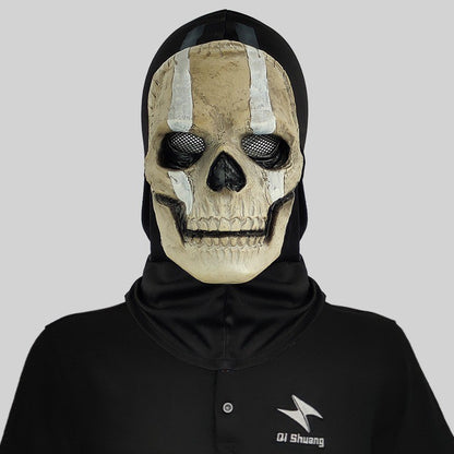 Unisex Cosplay Halloween Horror Ghost Skull Mask Latex Headgear Helmet Cosplay Perform Party Masquerade Prop