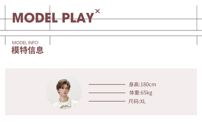 Men's Autumn New Washed Vintage Cargo Denim Jacket with Printed Collar - Trendy Retro Style