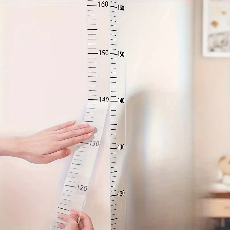 2m Wall Height Measurement Card - Easy-to-Read Durable PC Material Writeable & Removable Ideal for Room Decor Wall Decorations