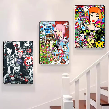 Cartoon Art Kawaii townTokidokiinside Poster HD art sticky wall waterproof home living room bedroom bar aesthetic decoration