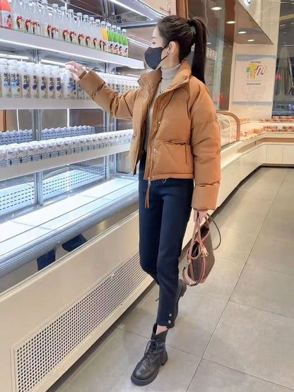 Trendy Loose Women's Short Cotton Jackets Coat Winter Fashion Thickened Sense Bread Clothes Outwear Office Ladies Quilted Jacket