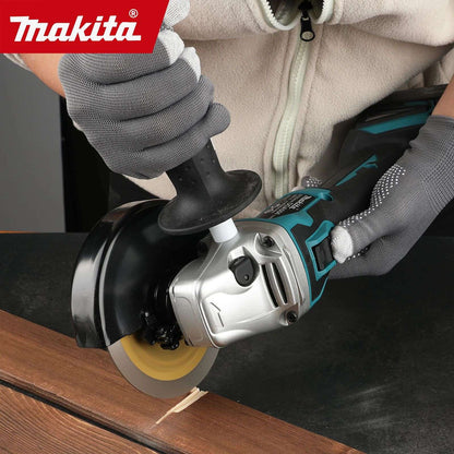 Retífica/Esmerilhadeira a Bateria Makita 18V DGA504, Disco 125mm, 6,0Ah Li-Ion - Esmerilhadeira Angular de 4-1/2" / 5", Para Desbaste de Metal e Corte de Madeira