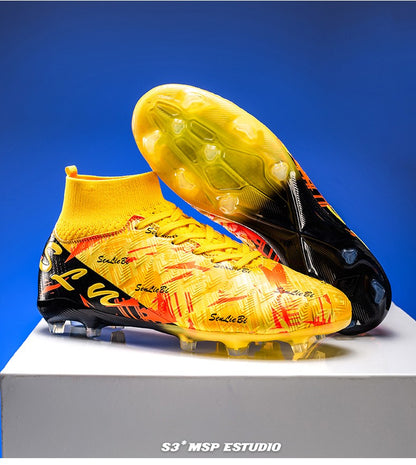 Men's Soccer Shoes Cleats Non-Slip FG Football Boots Men High-quality Match Training Sneakers Futsal Indoor Soccer Boots Boys