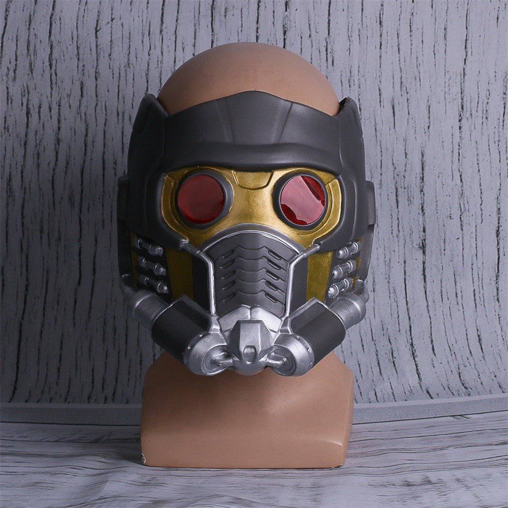 Cosplay Star Lord LED Helmet Latex Mask Infinity War Peter Jason Quill LED Mask Superhero Halloween Party Props