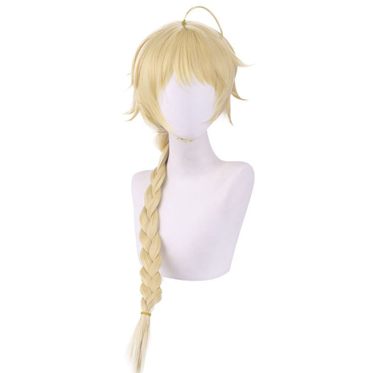 Genshin Impact Aether Lumine Cosplay Wig Pre Styled Role Play Props Heat Resistant Kong Ying Sora Hotaru Cosplay Wig