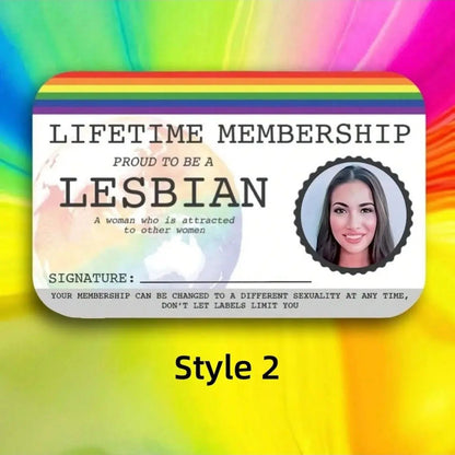 Lifetime Membership Holographic card, Prank Rude Joke Friend Colleague Gift Idea, Premium Lifetime Membership, Joke Meme