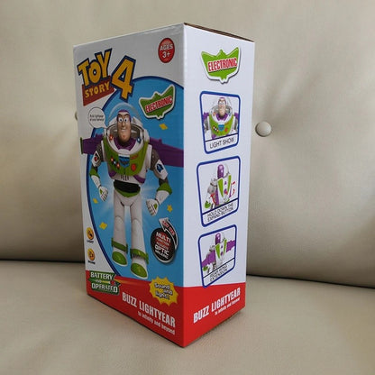 Brinquedo infantil Disney Toy Story Buzz Lightyear modelo robô elétrico que anda boneca de ação de presente de aniversário para crianças