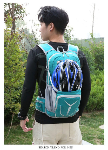 Outdoor mountaineering and cycling travel backpack, multifunctional waterproof nylon bag, suitable for men and women