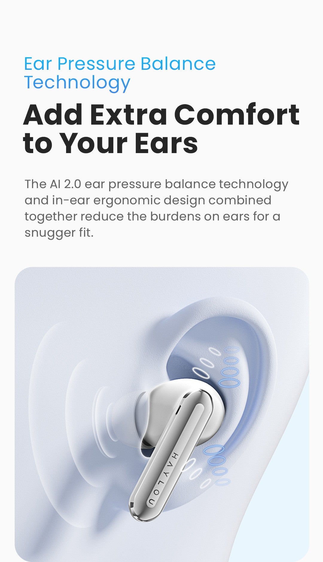 HAYLOU Mori Pro Bluetooth 5.4 Earphones Wireless  43dB Adaptive Noise Cancellation Earbuds 6 Mic Headphones 28H Battery Life