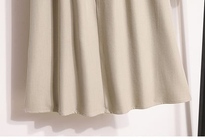 2025 Plus Size Skirts for Women Autumn Elegant Solid Women's Wrap Umbrella Skirts Korean High Waisted Suit Pleated Skirt