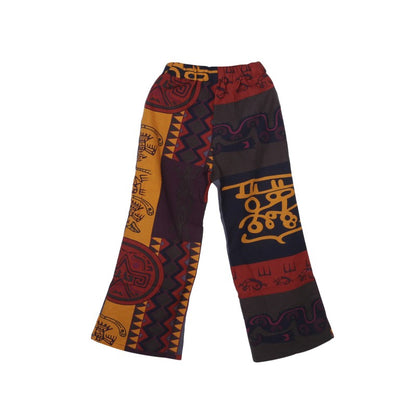 Ethnic Style Wide Leg Trousers Women Yoga Harem Pants Gypsy Hippie Thai Boho Court Pants Ruched Waist Aladdin Women's Pants