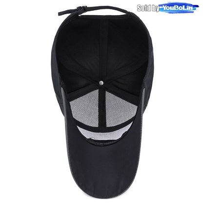 Summer Extended Brim Simple Thin Quick-Drying Adjustable Baseball Cap Fishing Hat Trucker Caps Dad Hats