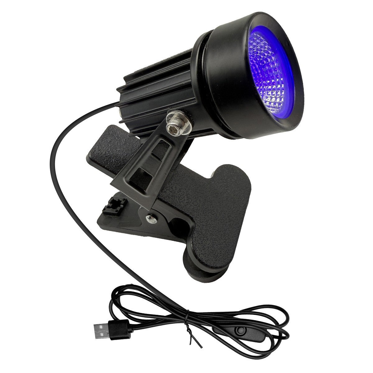 UV Purple Light Spot Light 5V USB Plug UV Projection Light With Clip Clamp Lamp LED Black Light for Glow Party Halloween