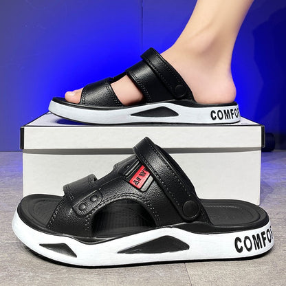 Summer Men's Slippers EVA Sandals Outdoor Light Slippers Platform Sole Casual Men Beach Shoes Non-slip Open-toe Male Sandals New