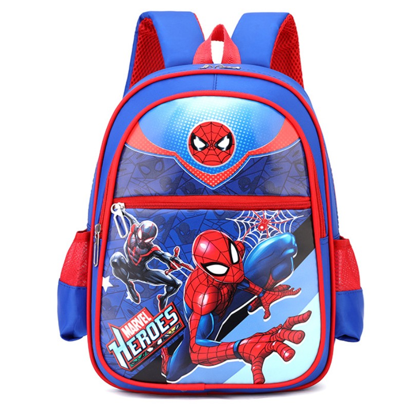 Mochila Infantil Nova Disney  Minibolsa Escolar Meninas e Meninos Linda Bolsa de Ombro Desenho Animado Homem-Aranha Mochila Infantil
