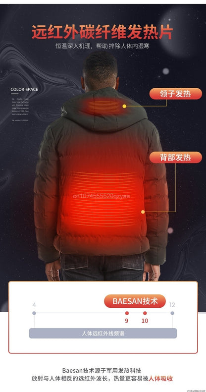 Heated Jackets Men's Women's Heating Jackets USB Electric Heating Jacket 13 Areas Heated Vest Thermal Clothing Coat Winter