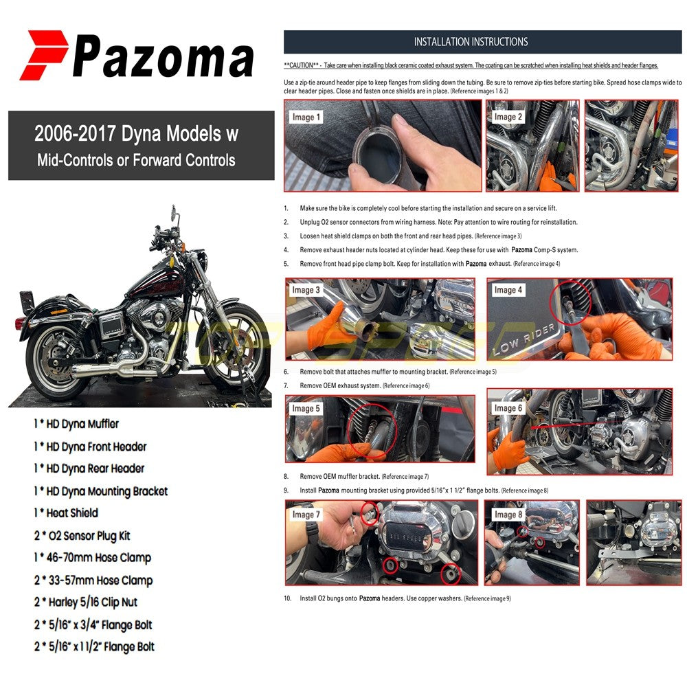 For Harley Dyna Wide Glide EFI FXDWGI FXDWG Motorcycle 2-in-1 Full Complete Exhaust System Stainless Steel Exhaust Muffler Pipe