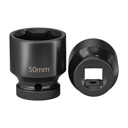 Conjunto de Soquetes Sextavados Reforçados de 3/4 de Polegada 17-50mm, Chave Pneumática, Conjunto de Bicos, Ferramentas de Mecânico, Ferramenta Manual
