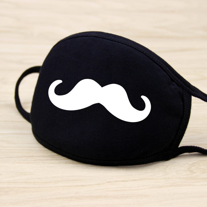1PCS Unisex Black Cotton Mouth Mask Reusable Mask Dustproof Washable Face Mask Anime Masks For Cycling Camp Mascarillas