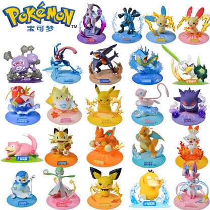 FUNISM Bonecos Genuínos Pokémon Pikachu Mewtwo Estatueta Gardevoir Weezing Modelo Anime Pocket Monster Brinquedo Infantil Coleção Presente