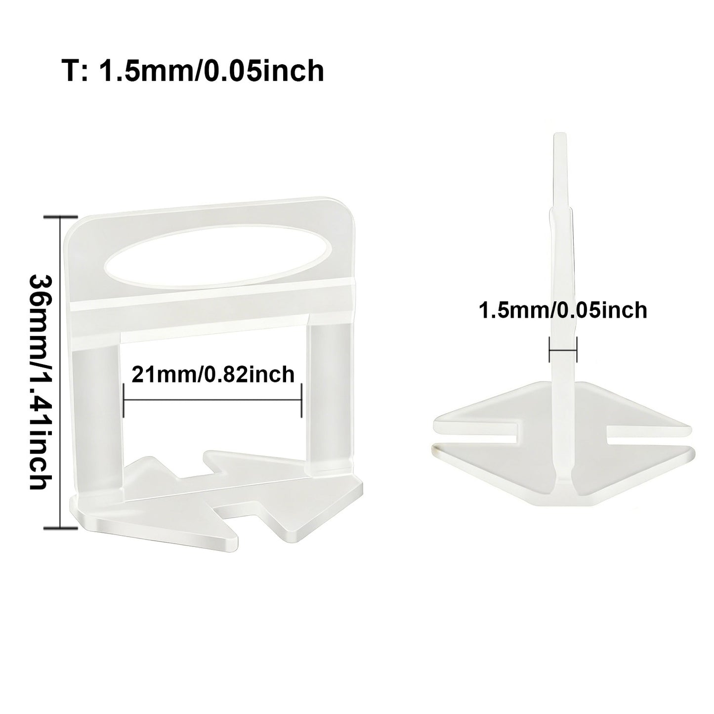 Kit Alicate Cunhas e Clips Niveladores de Revestimento de Chão e Parede para Ferramentas de Construção de 50-200 peças