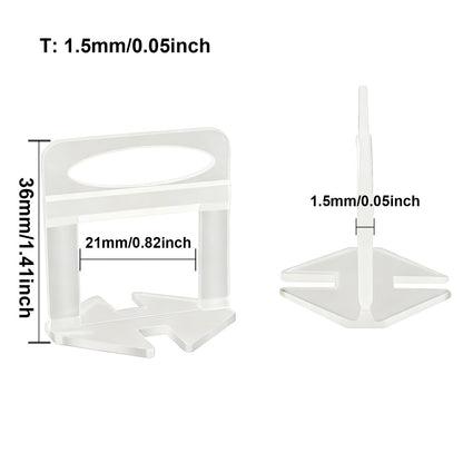 Kit Alicate Cunhas e Clips Niveladores de Revestimento de Chão e Parede para Ferramentas de Construção de 50-200 peças