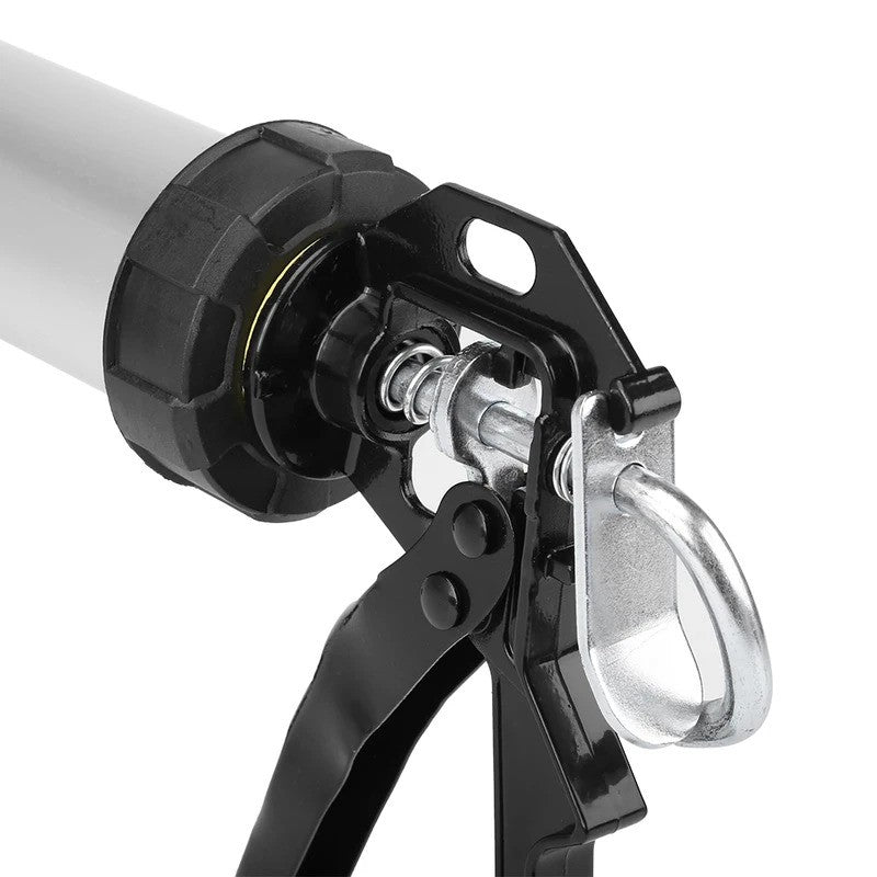 1unid. Pistola de Calafetar de Silicone de Tubo de Alumínio 600ml com 10 Bicos para Calafetagem e Cola de Vidro