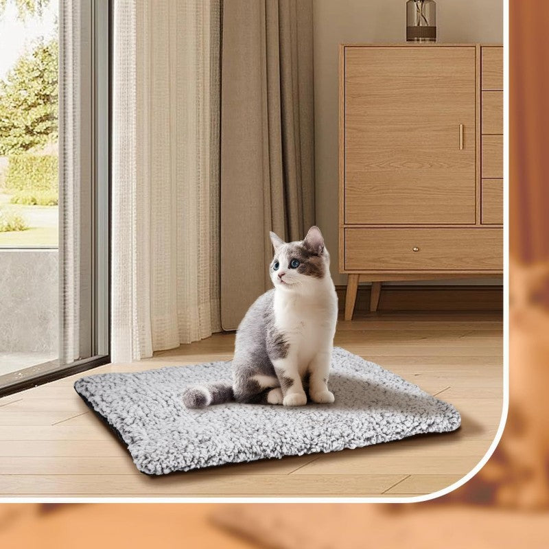 Cobertor Térmico Autorregulável para Pets, Colchonete Térmico Sem Eletricidade, Antiderrapante para Cães e Gatos, Colchonete de Inverno Aquecedor com Núcleo Refletor de Calor