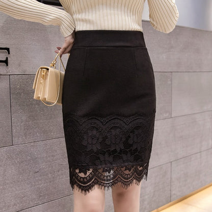 High-Waisted Slim-Fit Fresh A-Line Skirts 2025 Summer New Lace Short Plus Size Skirts Stylish INS Style Bodycon Skirt