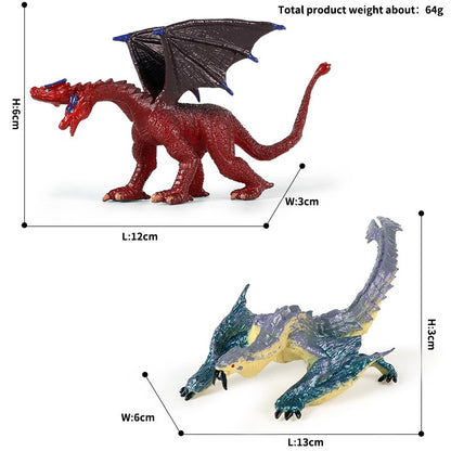 Oenux Simulação Dinossauro Dragão Tartarugas Touro de Fogo Orangotango Golem de Magma Modelo Animal Figuras de Ação Coleção de PVC Brinquedo Infantil Presente