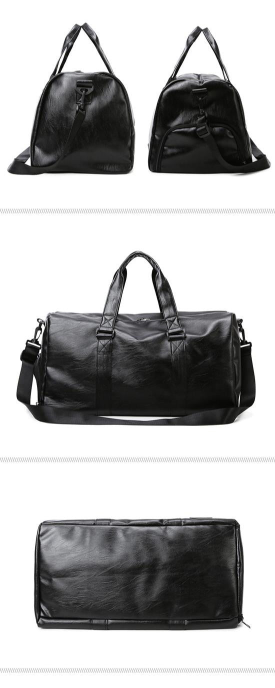 Golf Boston Bag Golf Clothing Bags Travel Business Handbag Large-capacity Crossbody Handbag Soft PU Leather Sports Fitness Gifts