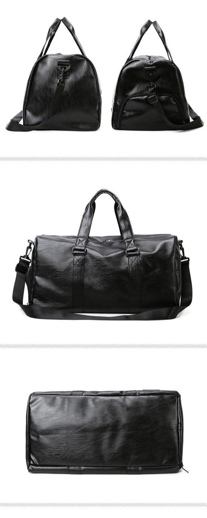 Golf Boston Bag Golf Clothing Bags Travel Business Handbag Large-capacity Crossbody Handbag Soft PU Leather Sports Fitness Gifts